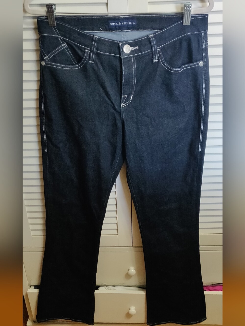 Rock And Republic Kasandra Denim Jeans 12M Flare Boot